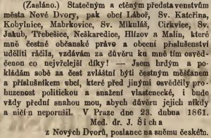 Národní listy 25. 4. 1861