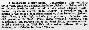 Sokol 1886, číslo 1